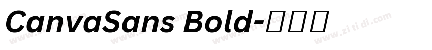 CanvaSans Bold字体转换 CanvaSans Bold字体转换